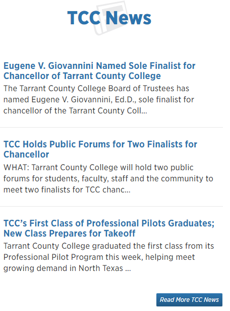 TCC News
