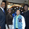 Students and adminsitrators at an award ceremny for the Stars of Tomorrow. Click for details.