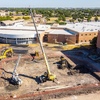Aerial view of construction at Southeast campus. Click for details