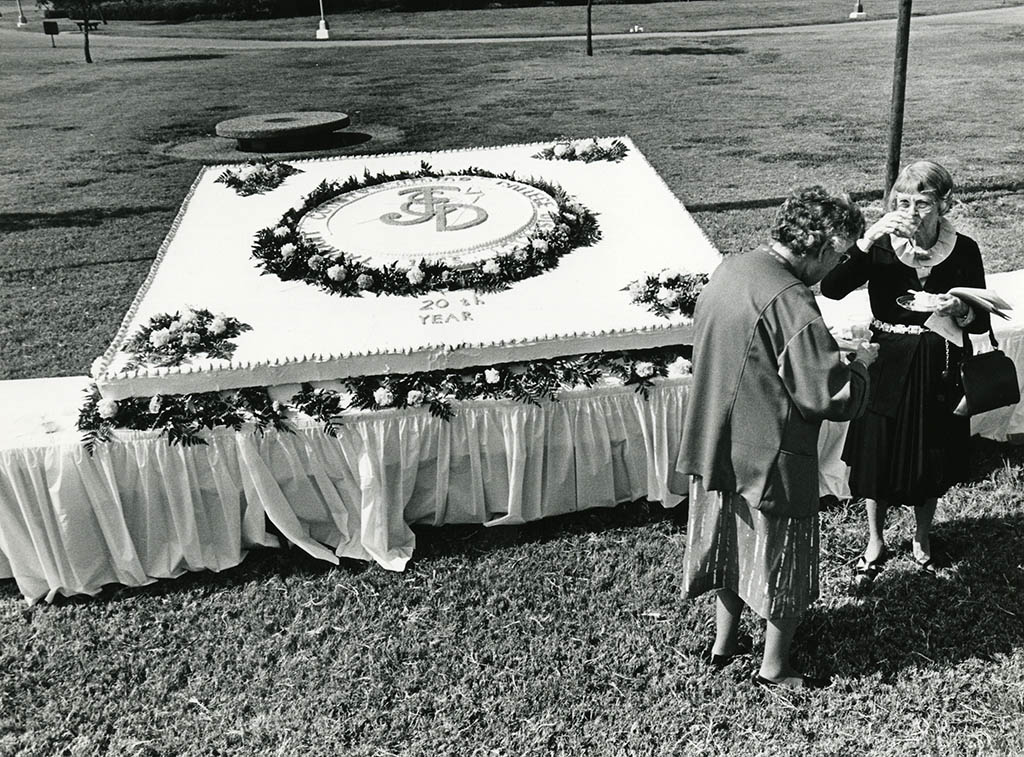 A huge cake... or is it?