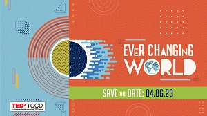 Ever Changing World Logo with Save the Date: 04-06-23