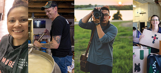 Collage of TCC's employee entrepreneurs.