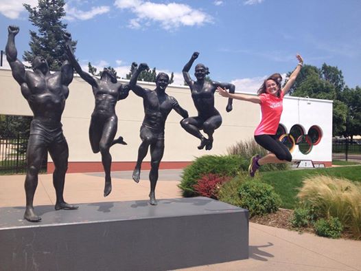Liz at Olympic Training Center in Colorado Springs