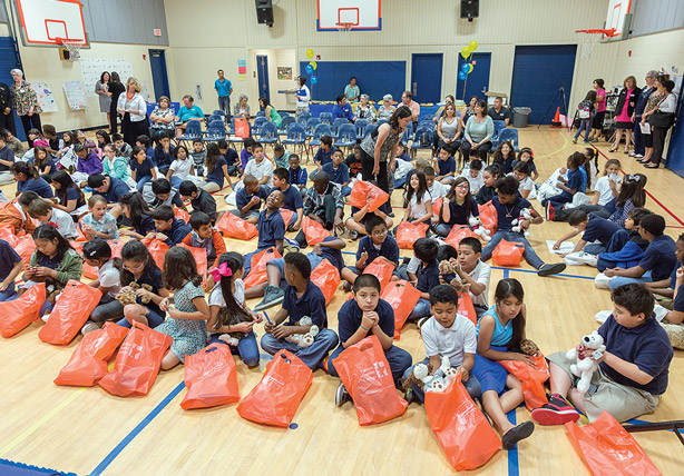 group of young students