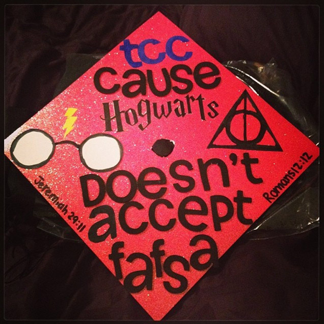 decorated graduation cap