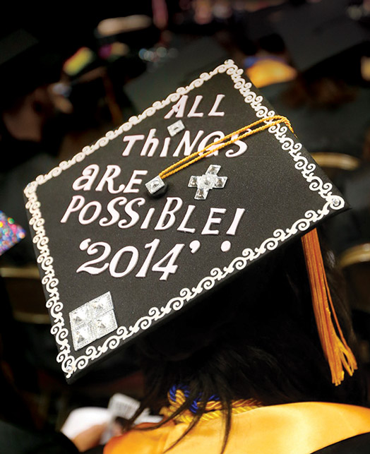 decorated graduation cap