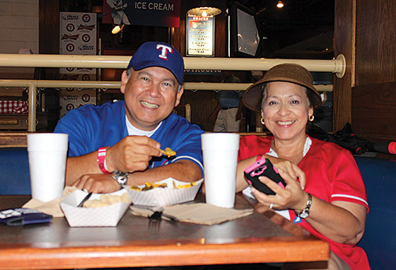 Snacks and good times are enjoyed at the ballpark