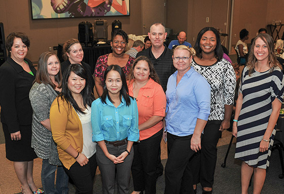 Various people at the Scholarship Recognition Dinner