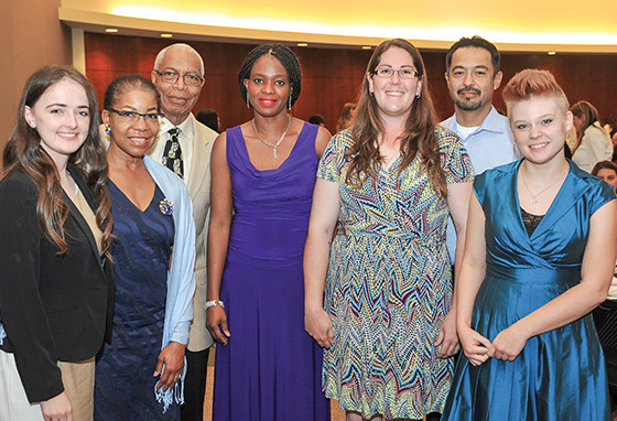 Various people at the Scholarship Recognition Dinner