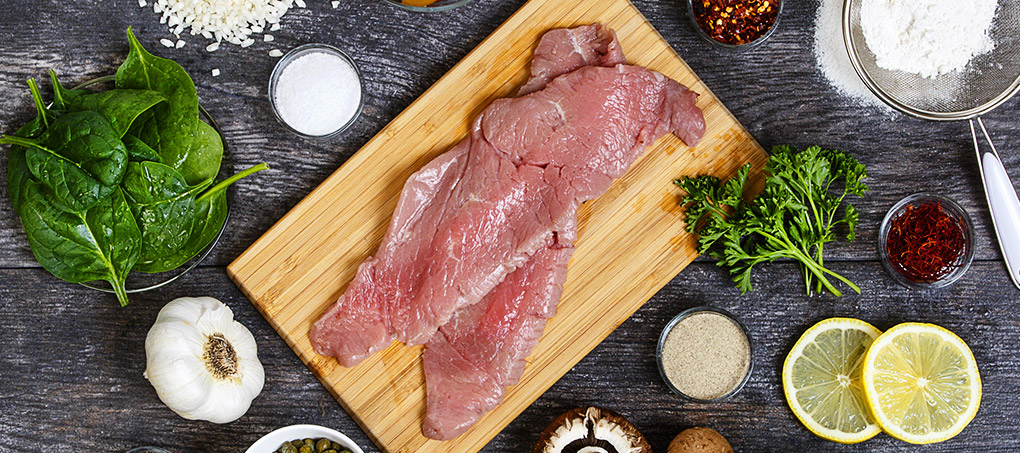 The mise-en-place for a delicious recipe is spread out upon the counter, ready to be prepared