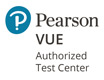 Pearson VUE Authorized Test Center logo.