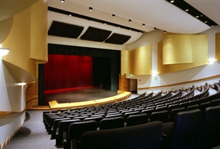 Inside view of C.A. Roberson Theatre