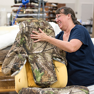 Teacher with camo