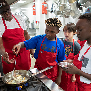 Kids cooking